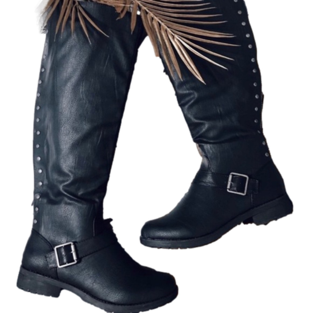The It Boot Rider Black Boots Womens US 7.5